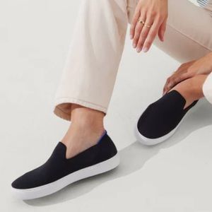 Rothy's Black The Original Slip On Sneaker Sz 8